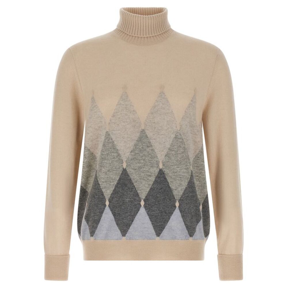 Ballantyne Men Argyle Turtleneck